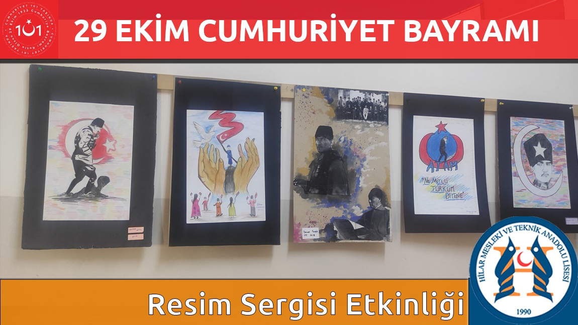 Cumhuriyet Bayramı Resim Sergisi Çalışması Yapıldı