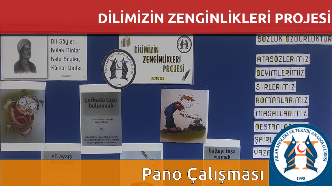 Dilimizin Zenginlikleri Pano Çalışması