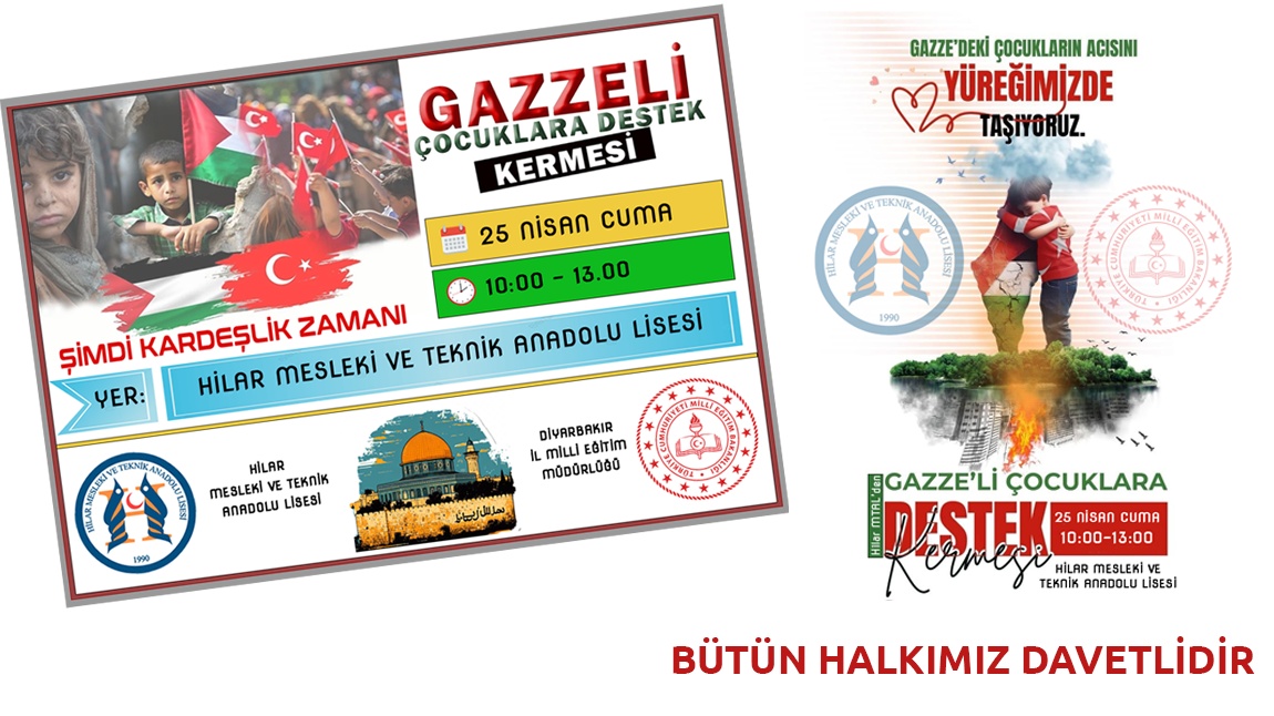 Gazze İçin Kermesimize Davetlisiniz